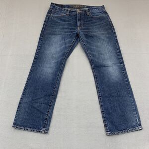 American Eagle Jeans Mens Size 30x28.5 (actual) Distressed Cotton Straight Fit